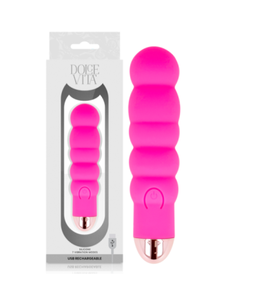 DOLCE VITA - VIBRADOR RECARGABLE SIX ROSA 7 VELOCIDADES