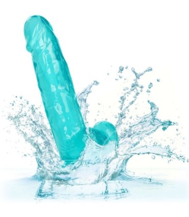 CALEXOTICS - SIZE QUEEN DILDO AZUL 15.3 CM