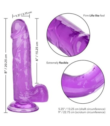 CALEXOTICS - SIZE QUEEN DILDO LILA 15.3 CM