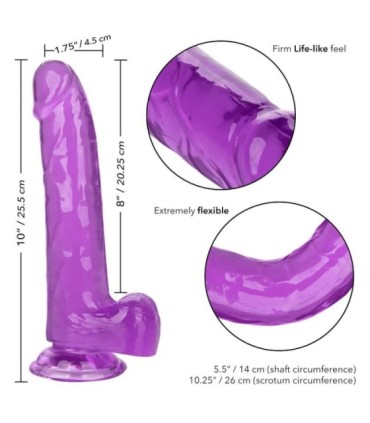 CALEXOTICS - SIZE QUEEN DILDO LILA 20.3 CM