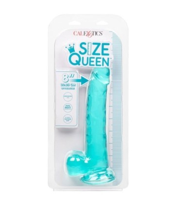 CALEXOTICS - SIZE QUEEN DILDO AZUL 20.3 CM