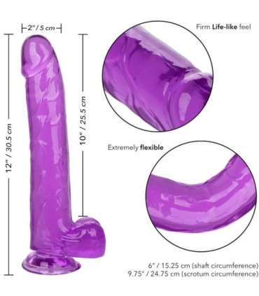CALEXOTICS - SIZE QUEEN DILDO LILA 25.5 CM