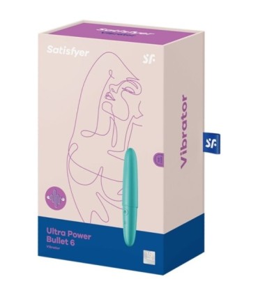 SATISFYER - ULTRA POWER BULLET 6 BALA VIBRADORA TURQUESA