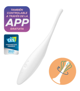 SATISFYER - TWIRLING JOY ESTIMULADOR CLITORIS BLANCO