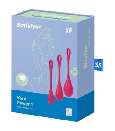 SATISFYER - YONI POWER 1 KIT DE ENTRENAMIENTO ROJO