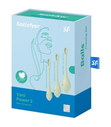 SATISFYER - YONI POWER 2 KIT DE ENTRENAMIENTO VERDE