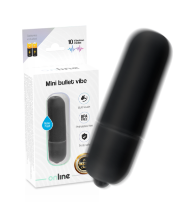 ONLINE - MINI BALA VIBRADORA NEGRO