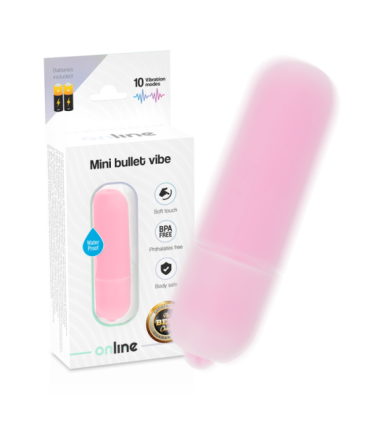 ONLINE - MINI BALA VIBRADORA ROSA