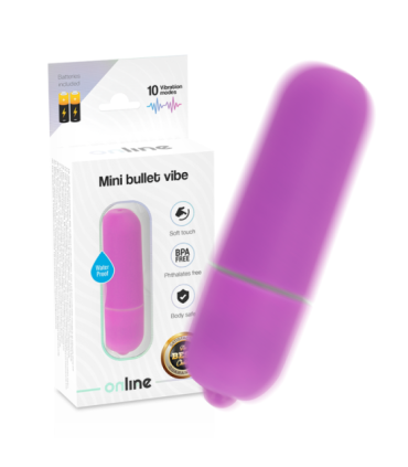 ONLINE - MINI BALA VIBRADORA LILA