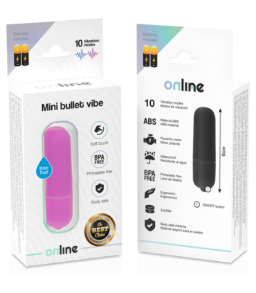 ONLINE - MINI BALA VIBRADORA LILA