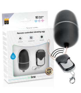 ONLINE - HUEVO VIBRADOR CONTROL REMOTO M NEGRO