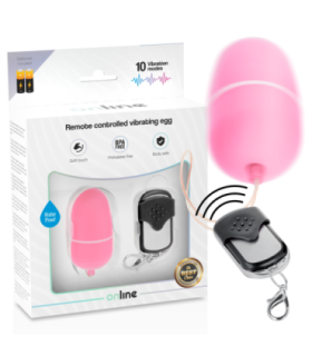 ONLINE - HUEVO VIBRADOR CONTROL REMOTO M ROSA