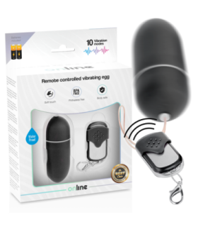 ONLINE - HUEVO VIBRADOR CONTROL REMOTO L NEGRO