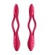 SATISFYER - ELASTIC JOY MULTI VIBRADOR ROJO
