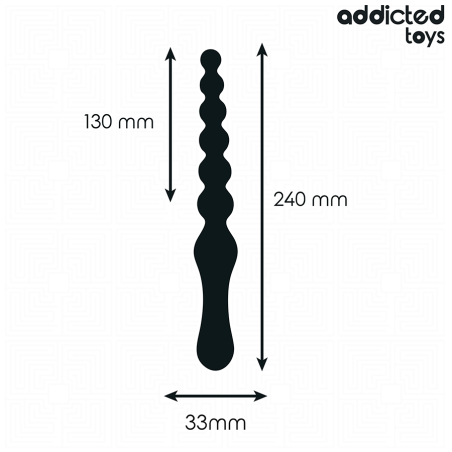 ADDICTED TOYS - MASAJEADOR ANAL DOBLE SILICONA 24 CM