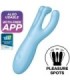 SATISFYER - THREESOME 4 VIBRADOR APP AZUL