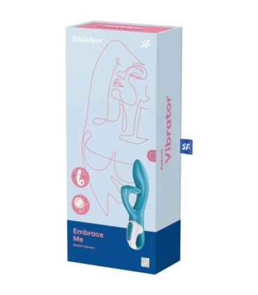 SATISFYER - EMBRACE ME VIBRADOR PUNTO G TURQUESA