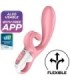 SATISFYER - HUG ME VIBRADOR RABBIT APP ROSA