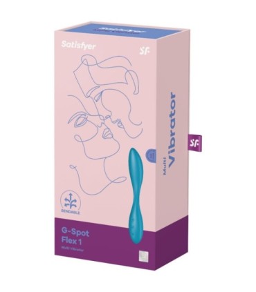 SATISFYER - G-SPOT FLEX 1 MULTI VIBRADOR AZUL