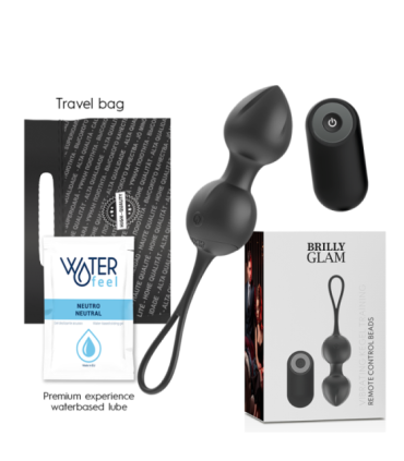 BRILLY GLAM - VIBRATING KEGEL BEADS CONTROL REMOTO