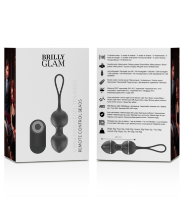 BRILLY GLAM - VIBRATING KEGEL BEADS CONTROL REMOTO