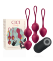 CICI BEAUTY - PREMIUM SILICONE 3 VIBRATING KEGEL BEADS REMOTE CONTROL
