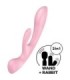 SATISFYER - TRIPLE OH VIBRADOR HÍBRIDO ROSA