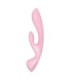 SATISFYER - TRIPLE OH VIBRADOR HÍBRIDO ROSA