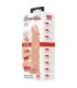 BAILE - BEAUTIFUL ENCOUNTER BURAQ DILDO REALÍSTICO FLEXIBLE 24 CM NATURAL