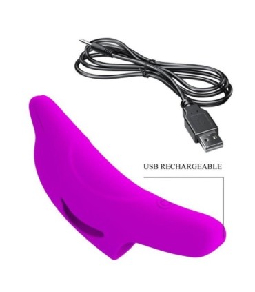 PRETTY LOVE - DELPHINI PODEROSO ESTIMULADOR DE DEDO MORADO