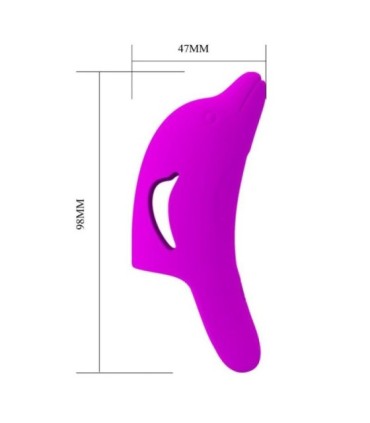 PRETTY LOVE - DELPHINI PODEROSO ESTIMULADOR DE DEDO MORADO