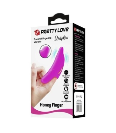PRETTY LOVE - DELPHINI PODEROSO ESTIMULADOR DE DEDO MORADO