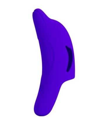 PRETTY LOVE - DELPHINI PODEROSO ESTIMULADOR DE DEDO AZUL OSCURO