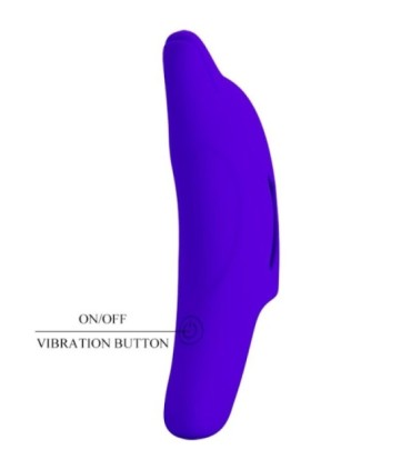 PRETTY LOVE - DELPHINI PODEROSO ESTIMULADOR DE DEDO AZUL OSCURO