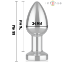 INTENSE - PLUG ANAL 10 VIBRACIONES METAL CON CONTROL REMOTO M