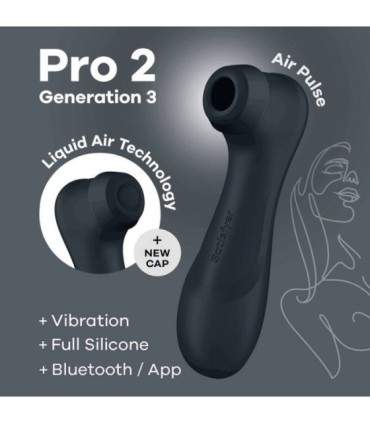 SATISFYER - PRO 2 GENERACIÓN 3 NEGRO BLUETOOTH & APP