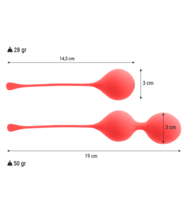 INTENSE - BOLAS KEGEL PACK KENDALL ROJO