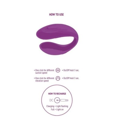 XOCOON - BOUND LOVE VIBRADOR PARA PAREJAS MORADO