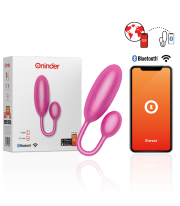 ONINDER - DENVER HUEVO VIBRADOR ROSA 7 X 2.7 CM - APP GRATUITA