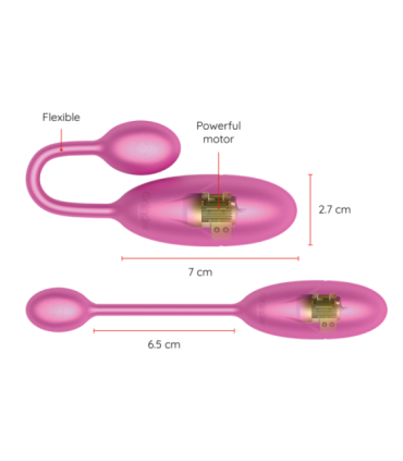 ONINDER - DENVER HUEVO VIBRADOR ROSA 7 X 2.7 CM - APP GRATUITA