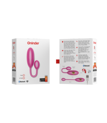 ONINDER - DENVER HUEVO VIBRADOR ROSA 7 X 2.7 CM - APP GRATUITA