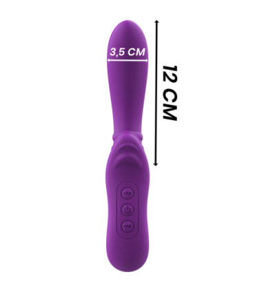 INTENSE - HARRY VIBRADOR FLEXIBLE CON LENGUA MORADO