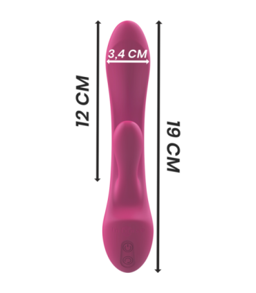 INTENSE - LUIGI VIBRADOR RABBIT SILICONA LIQUIDA ROSA