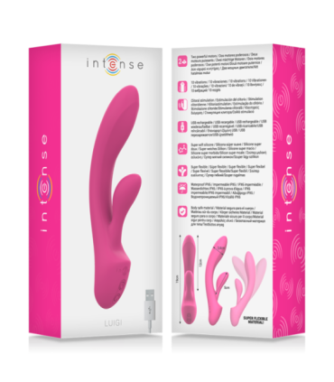 INTENSE - LUIGI VIBRADOR RABBIT SILICONA LIQUIDA ROSA