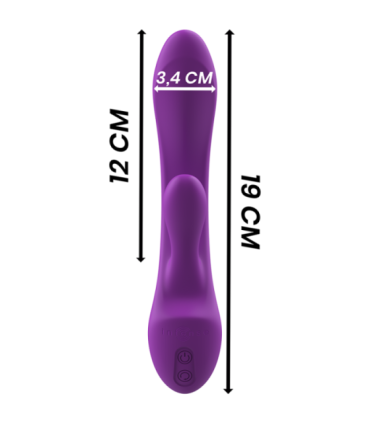 INTENSE - LUIGI VIBRADOR RABBIT SILICONA LIQUIDA MORADO