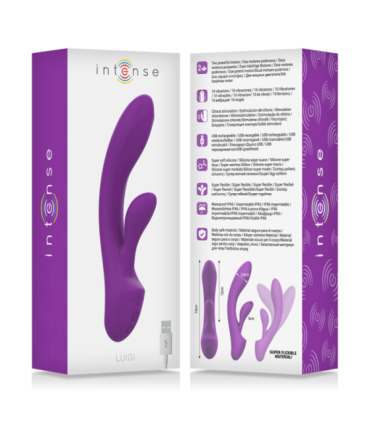 INTENSE - LUIGI VIBRADOR RABBIT SILICONA LIQUIDA MORADO
