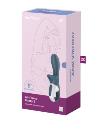 SATISFYER - AIR PUMP BOOTY 2 GRIS OSCURO