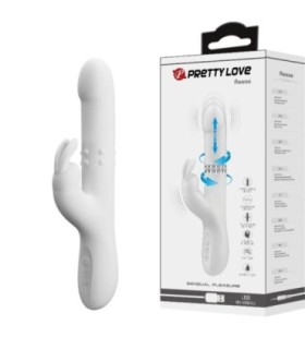 PRETTY LOVE - REESE VIBRADOR CON ROTACIÓN PLATEADO