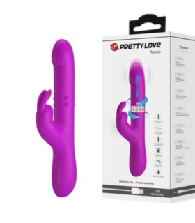 PRETTY LOVE - REESE VIBRADOR CON ROTACIÓN MORADO
