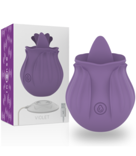 INTENSE - VIOLET ESTIMULADOR LENGUA BASE MAGNÉTICA